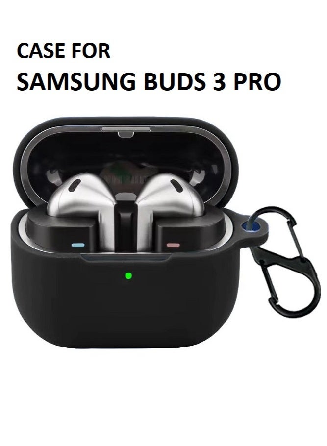 Samsung Galaxy Buds 3 Pro Case / Buds 3 Silicone Case with  Carabiner - Image 1
